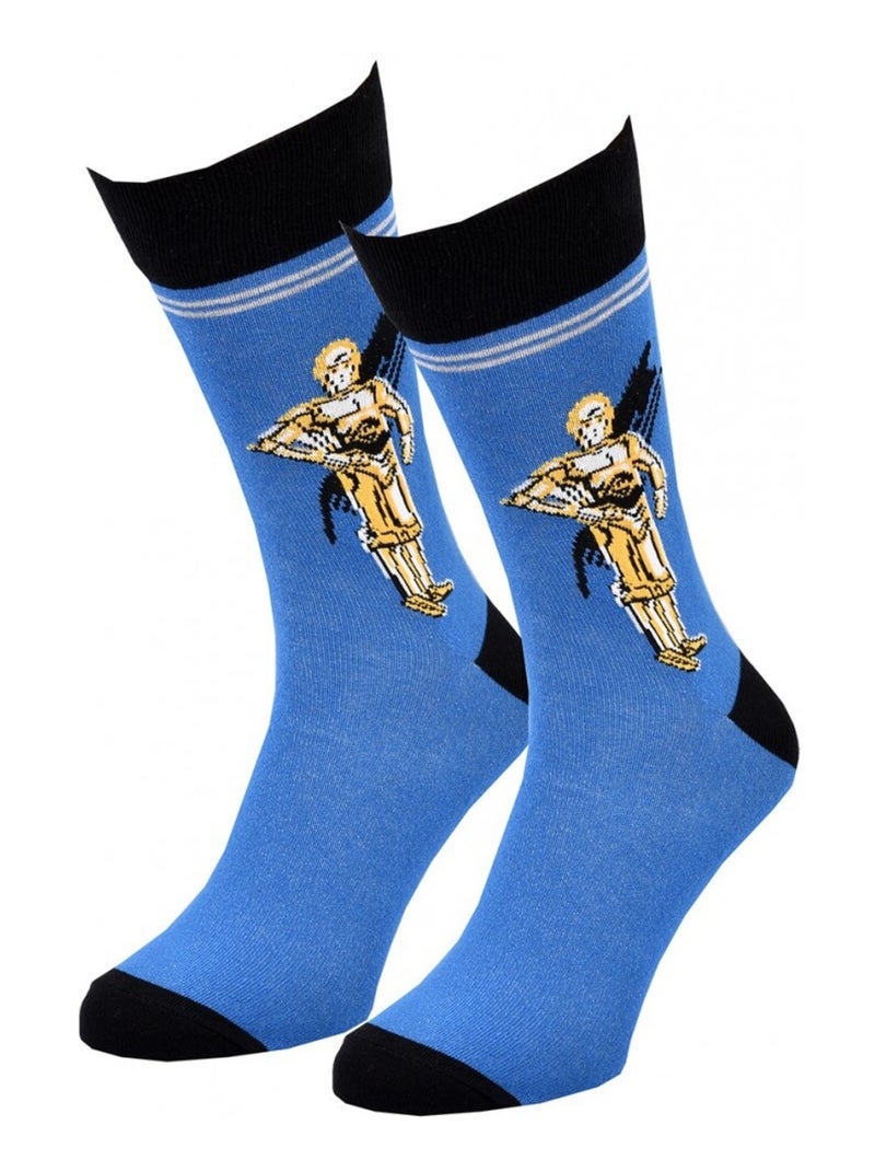 Calcetines Pack Hombre DISNEY STAR WARS Azul Negro - Kiabi
