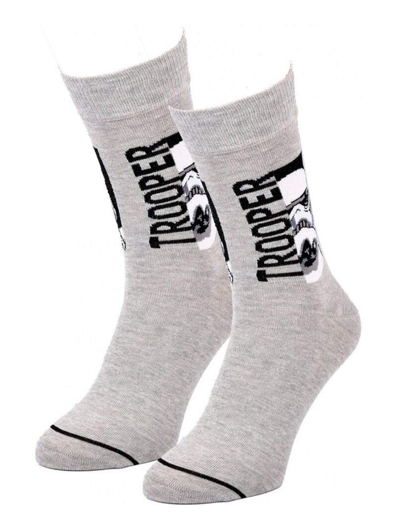 Calcetines Pack Hombre DISNEY STAR WARS Gris negro blanco - Kiabi