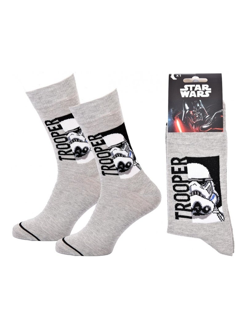 Calcetines Pack Hombre DISNEY STAR WARS Gris negro blanco - Kiabi