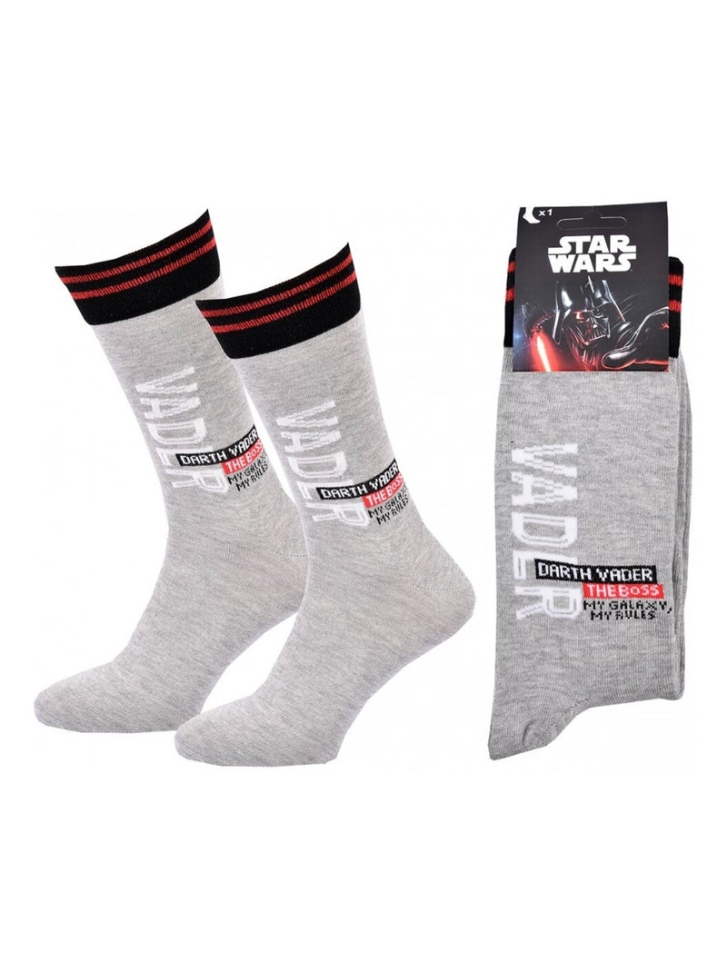 Calcetines Pack Hombre DISNEY STAR WARS Gris rojo negro - Kiabi