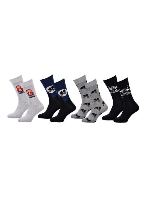 Calcetines Pack HOMBRE E.T L'EXTRATERRESTRE - Pack de 4 - Kiabi