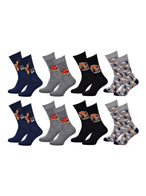 Calcetines Pack HOMBRE HOT STUFF - Pack de 8 - Kiabi