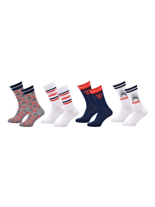 Calcetines Pack hombre JAWS - Pack de 4 - Kiabi