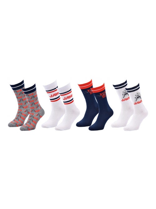 Calcetines Pack hombre JAWS - Pack de 4 - Kiabi