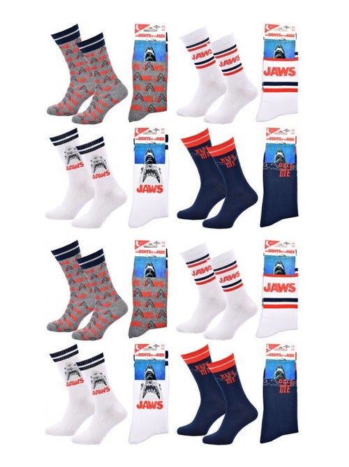 Calcetines Pack HOMBRE JAWS - Pack de 8 - Kiabi