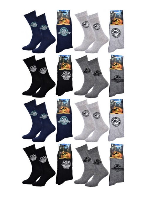 Calcetines Pack Hombre JURASSIC WORLD - Pack de 8 - Kiabi