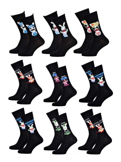 Calcetines Pack HOMBRE LAPINS CRETINS - Pack de 9 - Kiabi