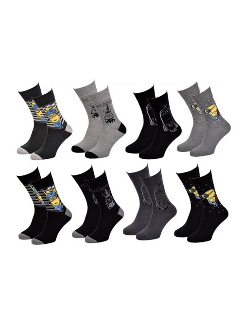 Calcetines Pack HOMBRE LOS MINIONS - Pack de 8 - Kiabi
