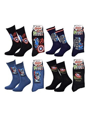 Calcetines Pack Hombre MARVEL AVENGERS Pack 4 Pares