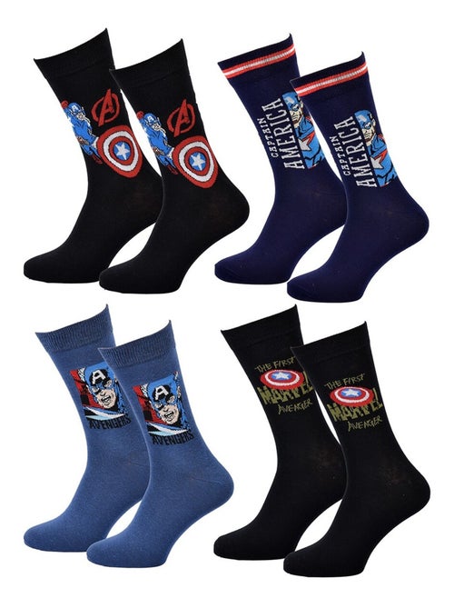 Calcetines Pack Hombre MARVEL AVENGERS Pack 4 Pares - Kiabi