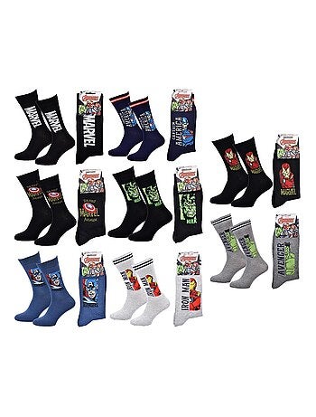 Calcetines Pack Hombre MARVEL AVENGERS Pack de 8 Pares