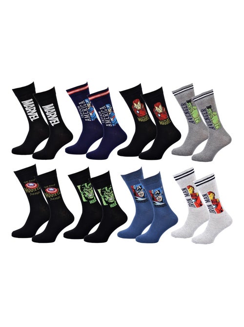 Calcetines Pack Hombre MARVEL AVENGERS Pack de 8 Pares - Kiabi