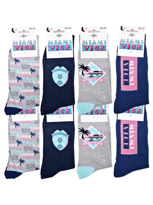 Calcetines Pack HOMBRE MIAMI VICE - Pack de 8 - Kiabi