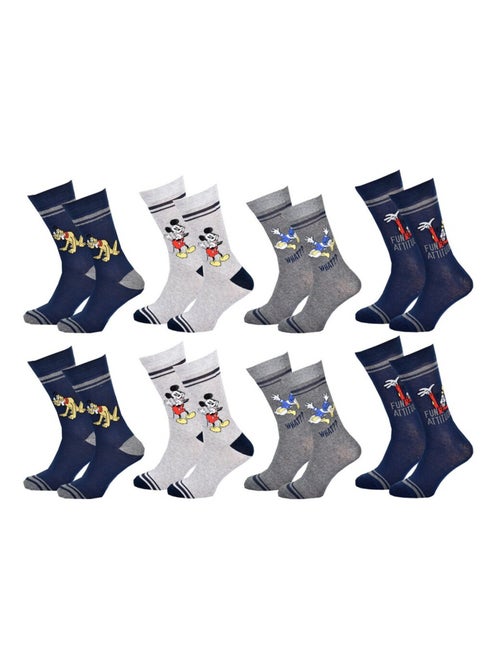 Calcetines Pack HOMBRE MICKEY - Pack de 8 - Kiabi