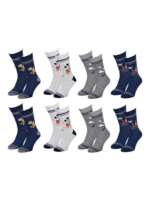Calcetines Pack HOMBRE MICKEY - Pack de 8 - Kiabi