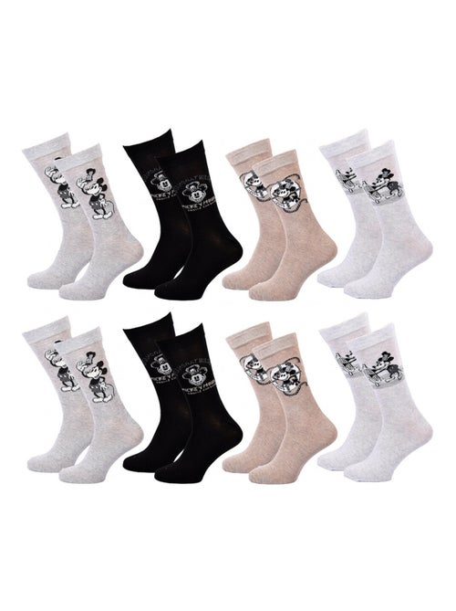 Calcetines Pack HOMBRE MICKEY - Pack de 8 - Kiabi