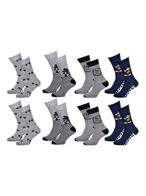 Calcetines Pack HOMBRE MICKEY - Pack de 8 - Kiabi