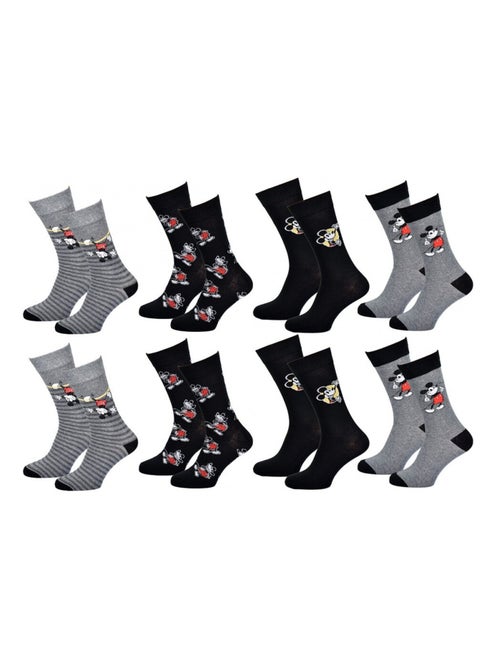 Calcetines Pack HOMBRE MICKEY - Pack de 8 - Kiabi