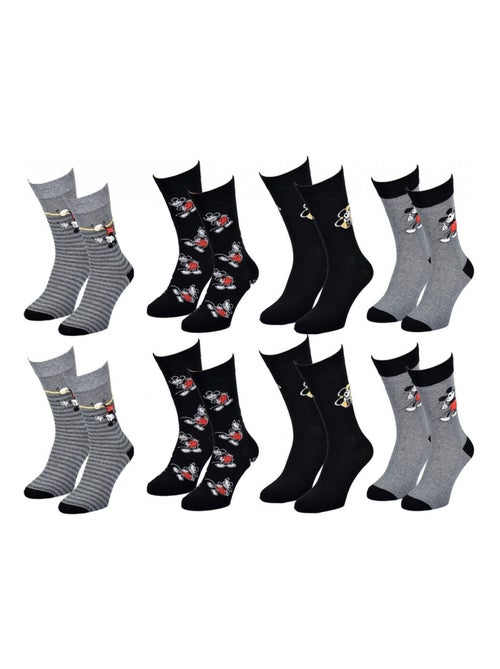 Calcetines Pack HOMBRE MICKEY - Pack de 8 - Kiabi