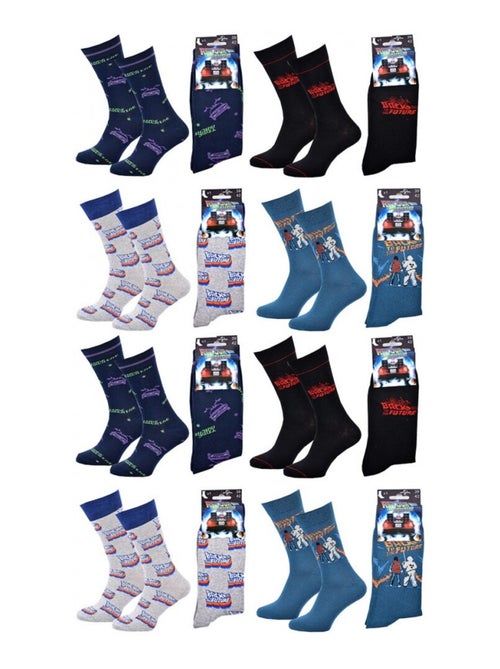 Calcetines Pack HOMBRE REGRESO AL FUTURO - Pack de 8 - Kiabi
