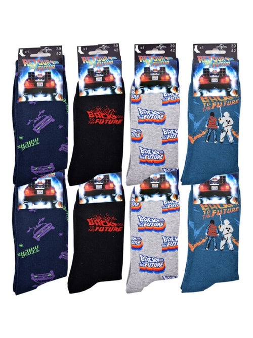Calcetines Pack HOMBRE REGRESO AL FUTURO - Pack de 8 - Kiabi
