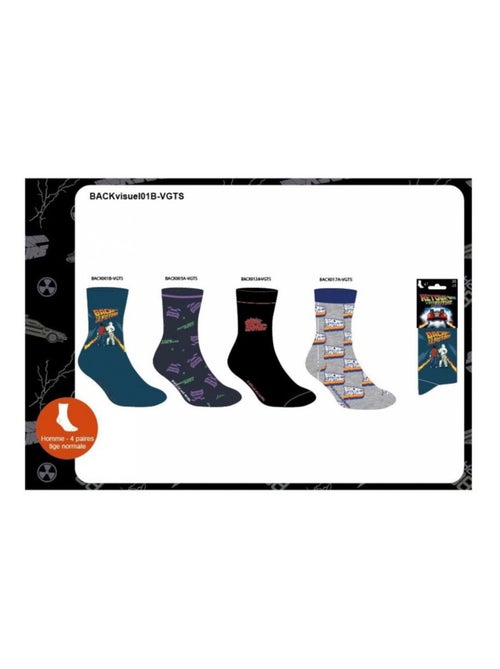 Calcetines Pack HOMBRE REGRESO AL FUTURO - Pack de 8 - Kiabi