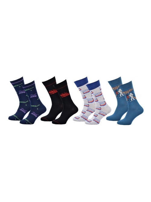 Calcetines Pack Hombre RETORNO AL FUTURO - Pack de 4 - Kiabi