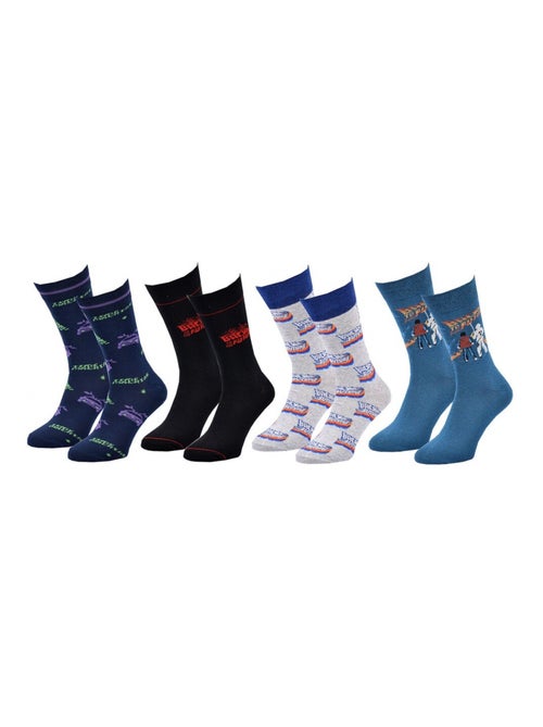 Calcetines Pack Hombre RETORNO AL FUTURO - Pack de 4 - Kiabi
