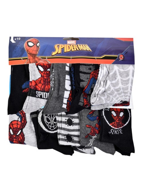 Calcetines Pack Hombre SPIDERMAN - Pack de 9 - Kiabi
