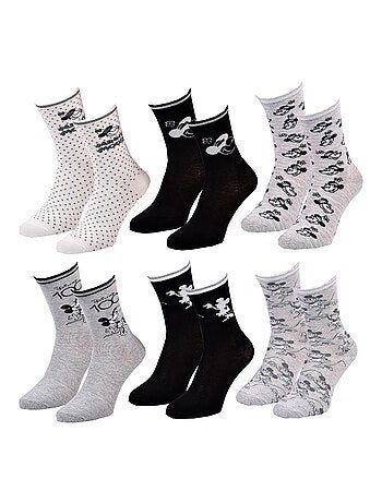 Calcetines Pack Mujer DISNEY MINNIE Pack de 6 Pares