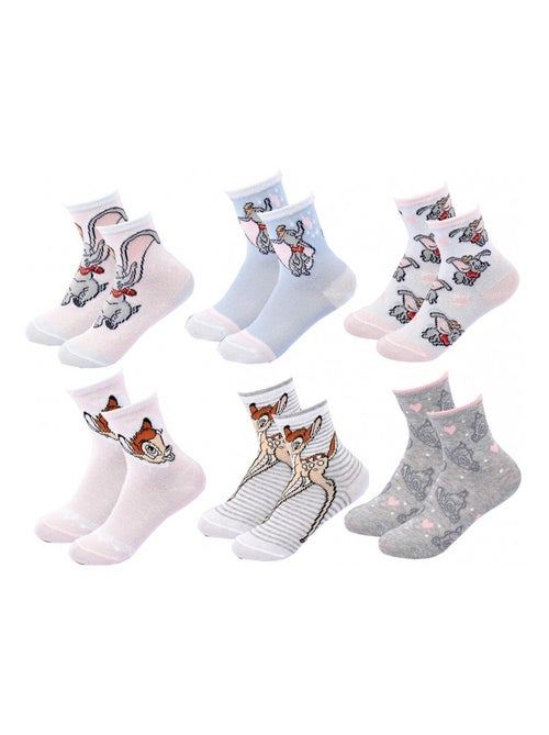 Calcetines Pack Niña DISNEY CLASSIC - Pack de 6 - Kiabi