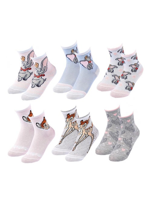 Calcetines Pack Niña DISNEY CLASSIC - Pack de 6 - Kiabi
