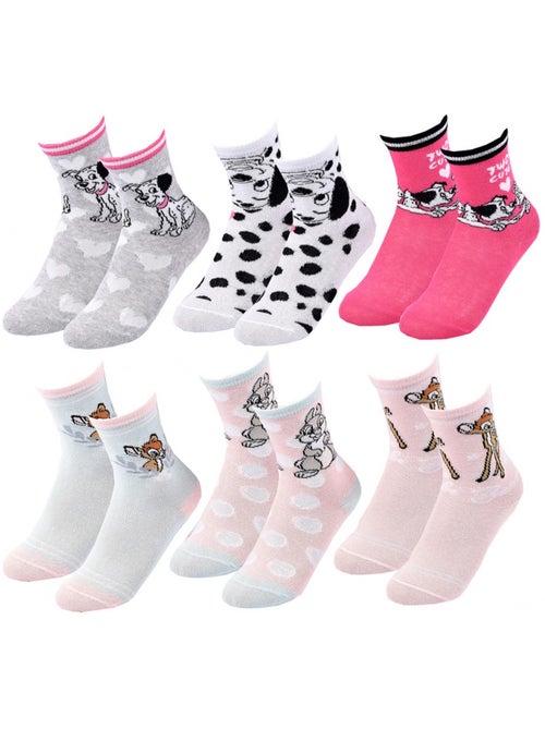 Calcetines Pack Niña DISNEY CLASSIC - Pack de 6 - Kiabi