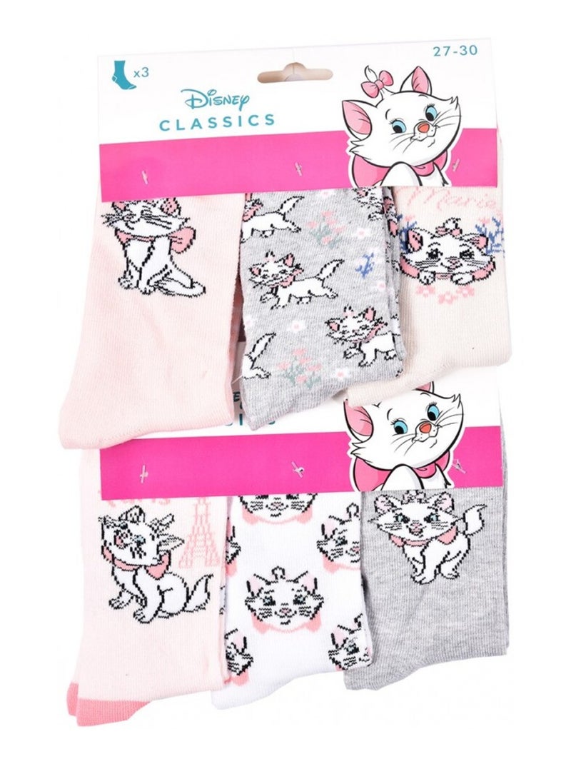 Calcetines Pack Niña DISNEY CLASSIC - Pack de 9 Blanco Rosa claro Azul - Kiabi