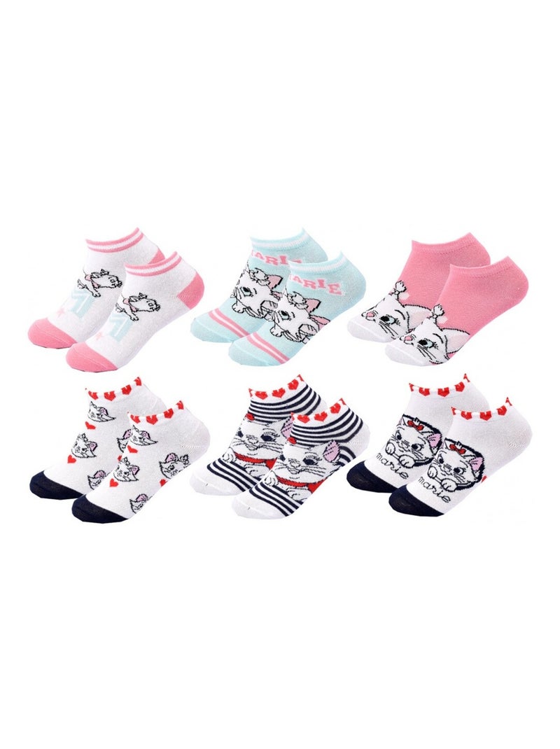 Calcetines Pack Niña DISNEY CLASSIC - Pack de 9 Blanco Rosa claro Gris - Kiabi