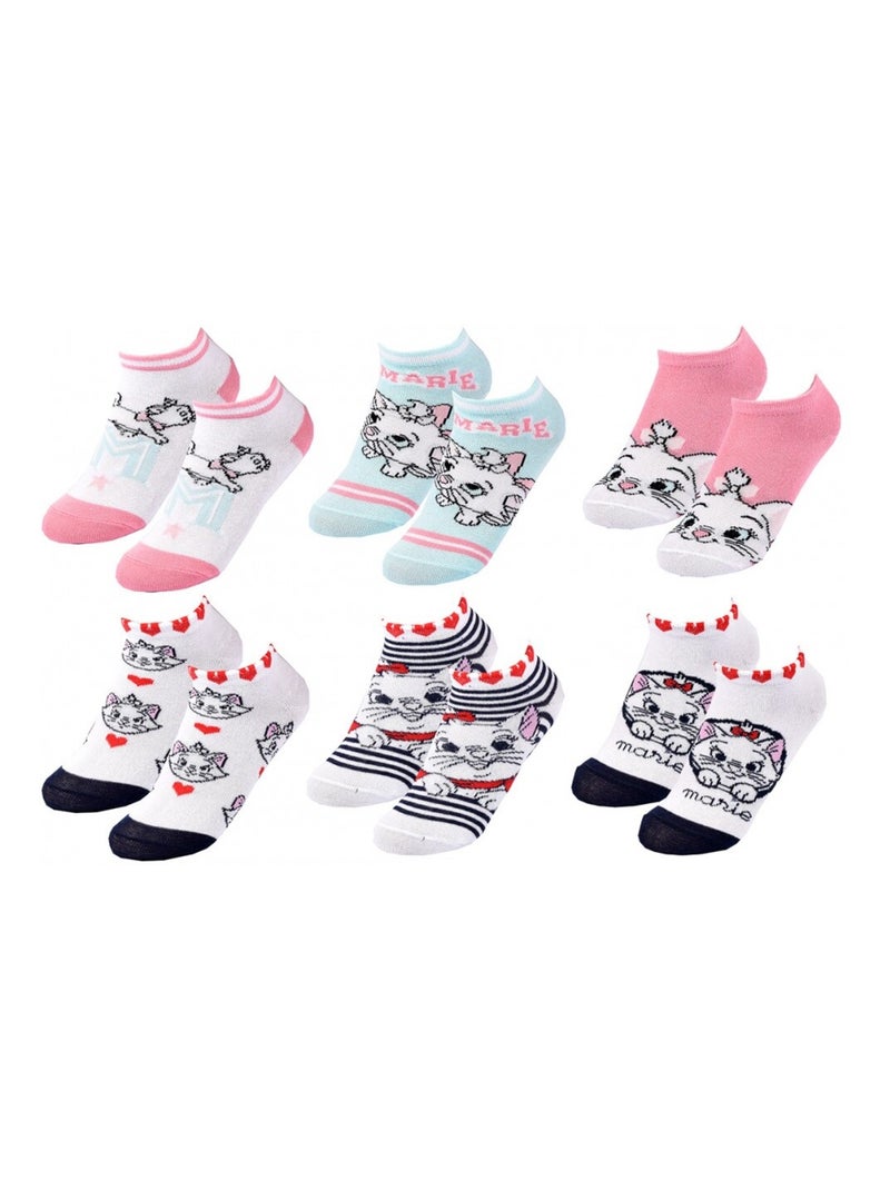 Calcetines Pack Niña DISNEY CLASSIC - Pack de 9 Blanco Rosa claro Gris - Kiabi