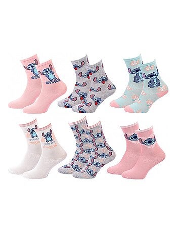 Calcetines Pack Niña DISNEY LILO Y STITCH Pack de 12