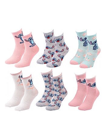 Calcetines Pack Niña DISNEY LILO Y STITCH Pack de 12