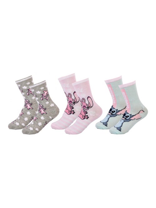 Calcetines Pack Niña DISNEY LILO Y STITCH Pack de 3 - Kiabi