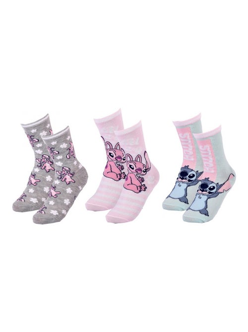 Calcetines Pack Niña DISNEY LILO Y STITCH Pack de 3 - Kiabi