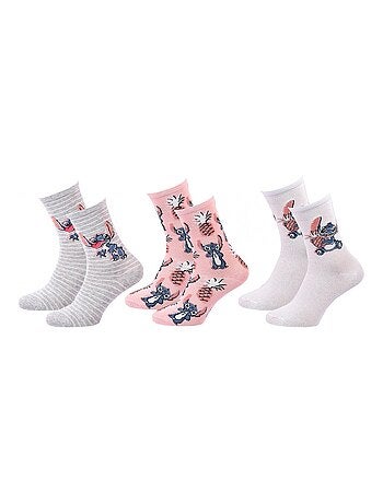 Calcetines Pack Niña DISNEY LILO Y STITCH Pack de 3