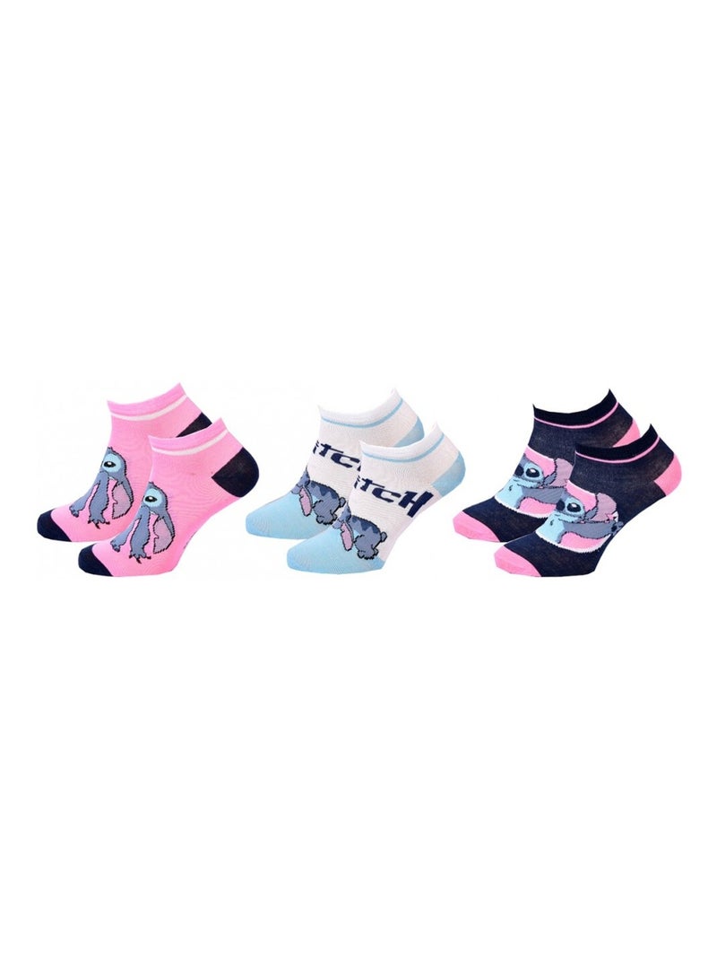 Calcetines Pack Niña DISNEY LILO Y STITCH Pack de 6 Azul Multicolor Blanco - Kiabi