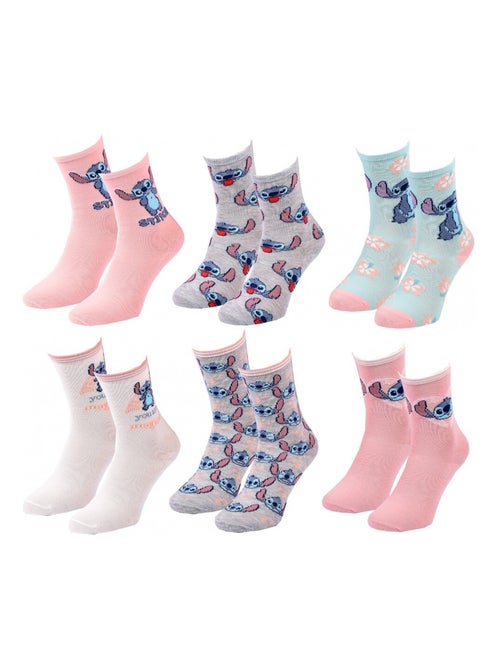 Calcetines Pack Niña DISNEY LILO Y STITCH Pack de 6 - Kiabi
