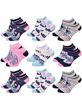 Calcetines Pack Niña DISNEY LILO Y STITCH Pack de 9