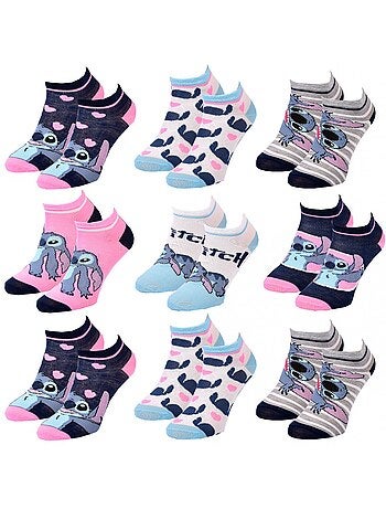 Calcetines Pack Niña DISNEY LILO Y STITCH Pack de 9