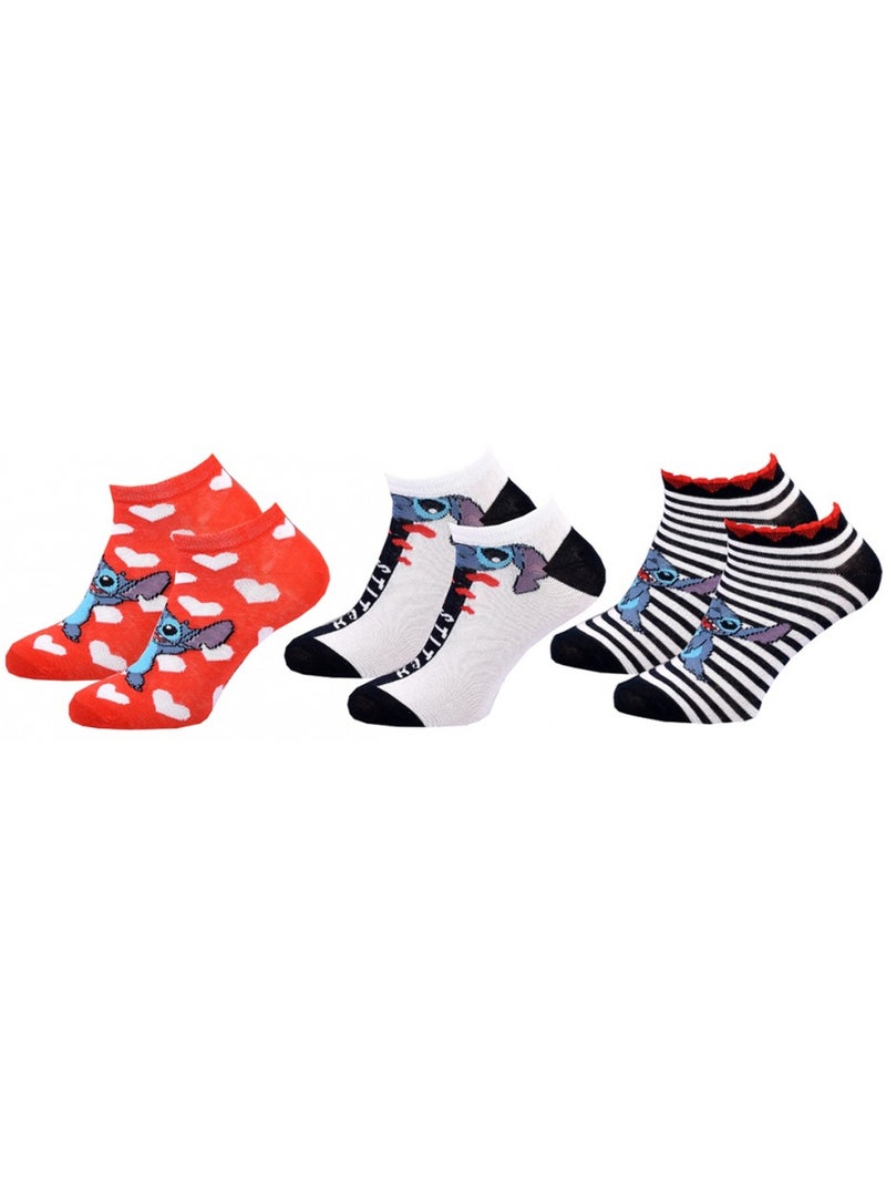 Calcetines Pack Niña DISNEY LILO Y STITCH Pack de 9 Azul Multicolor Blanco - Kiabi