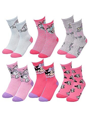Calcetines Pack Niña DISNEY MINNIE Pack de 6 Pares