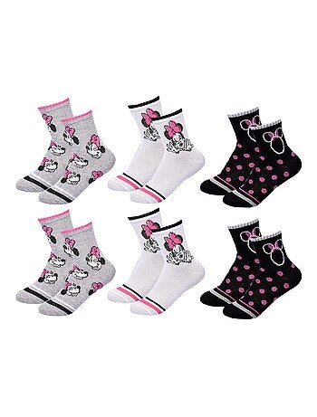 Calcetines Pack Niña DISNEY MINNIE Pack de 6 Pares
