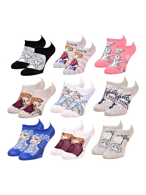 Calcetines Pack Niña LA REINA DE LAS NIEVES - Pack de 9 - Kiabi