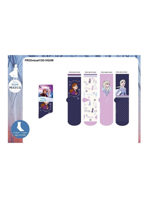 Calcetines Pack Niña LA REINE DES NEIGES - Pack de 4 - Kiabi